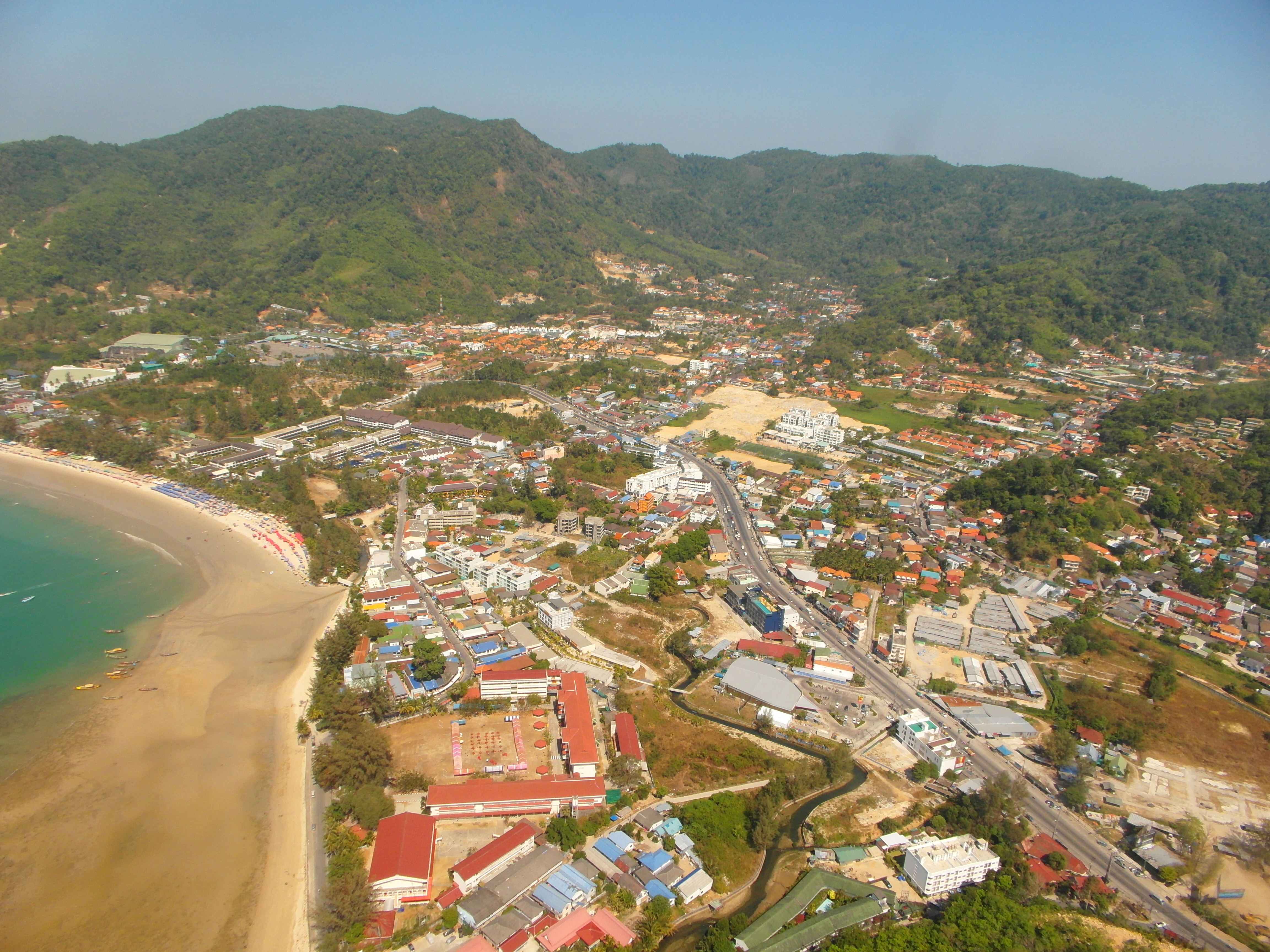 Kamala coastline near the beach